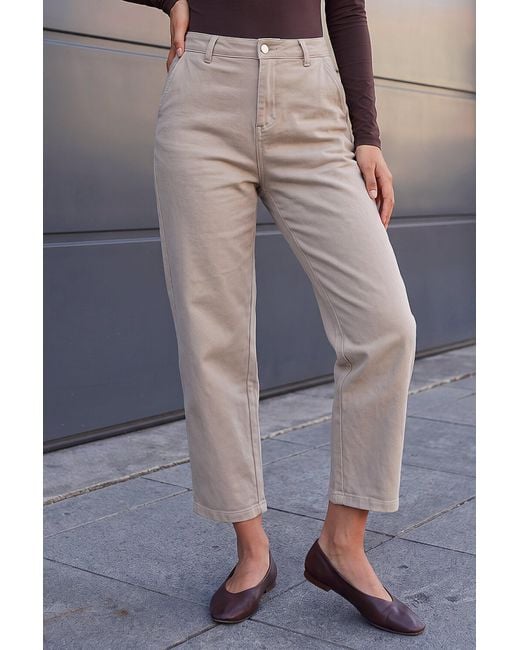 Roman Gray Petite Cropped Ankle Jean