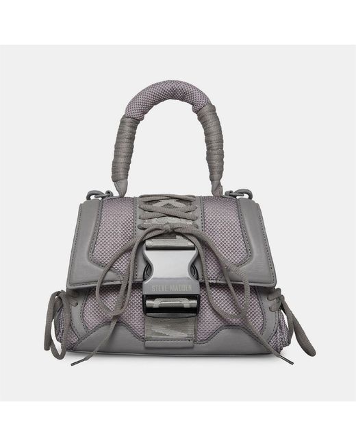 Steve Madden Gray Accessories Bdiego Cross Body Trapezoid Shape Handbag
