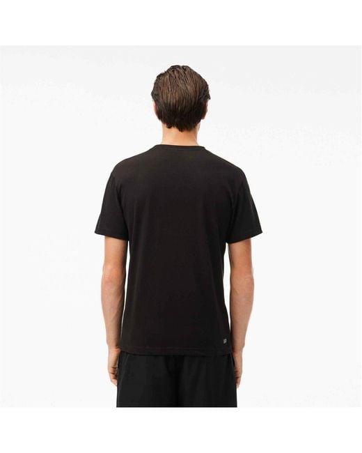 Lacoste Black Croc Ii T-Shirt for men