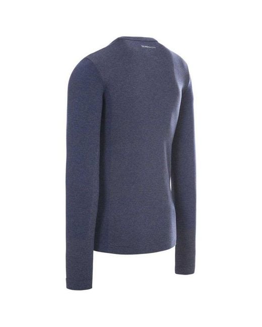 Trespass Blue Timo Long Sleeve Active Top for men
