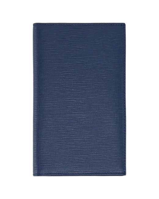Hackett Blue London Curzon Phone Wallet Leather for men