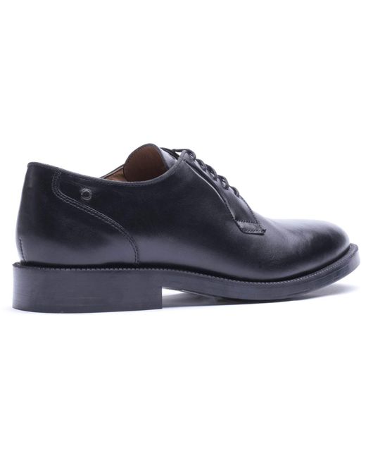 Base London Blue Luca Leather Derby Shoes for men