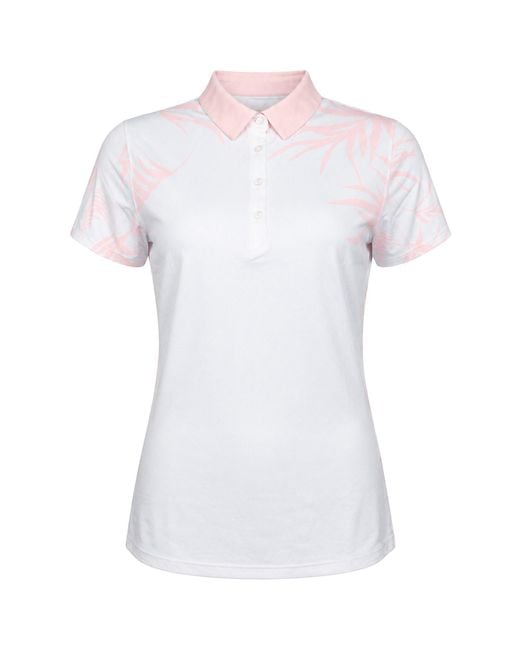 Under Armour White Iso-Chill Golf Polo Shirt