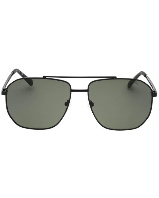 Guess Gray Lens Matte Sunglasses Metal for men