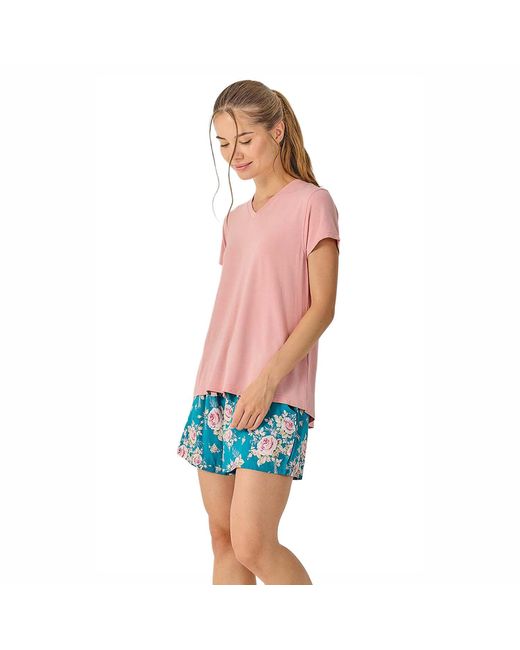 J&j Brothers Blue Summer Short Sleeve Pyjamas Jjb35