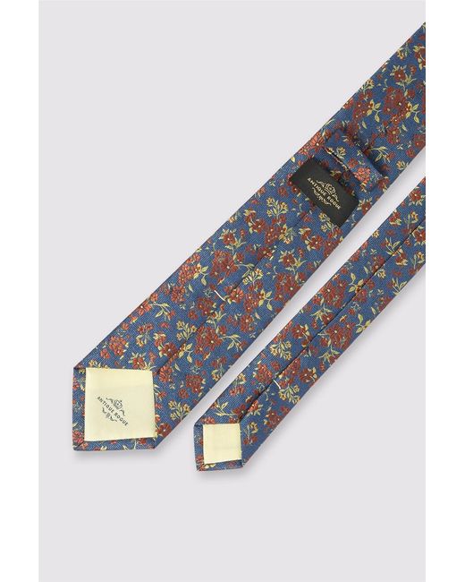 Antique Rogue White Floral Tie for men