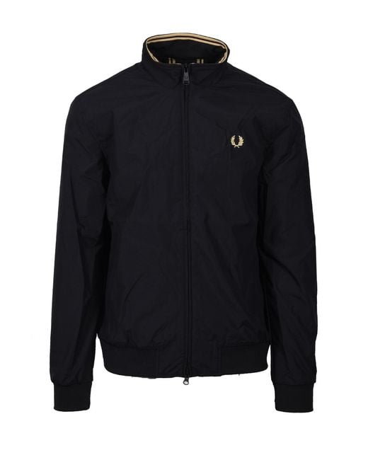 Fred Perry Blue Brentham Jacket Nylon for men