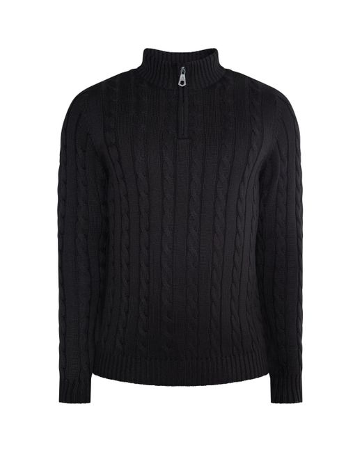 Dreimaster Strickpullover Herren in Black für Herren
