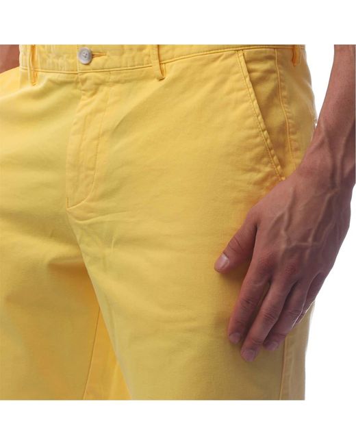 Boss Yellow Slice Chino Shorts, Fabric for men