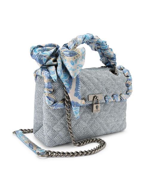 Kurt Geiger Blue Brixton Scarf Bag
