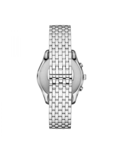 Emporio Armani Gray Chronograph Stainless Steel Dress Watch for men