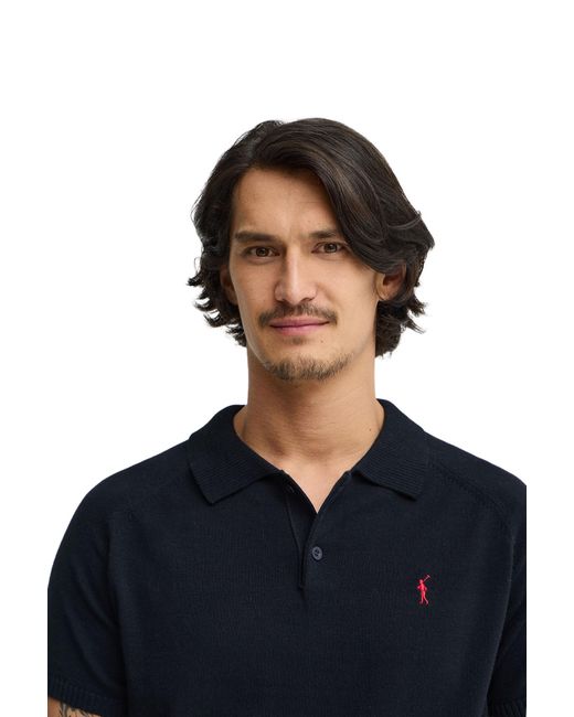 POLO CLUB Blue Short Sleeve Neck Sweater Pullover17 for men