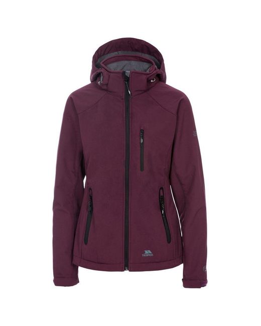 Trespass Purple Ladies Bela Ii Waterproof Softshell Jacket (Fig)