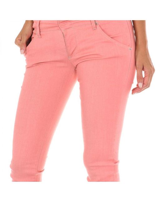 Met Red Long Stretch Fabric Pants 70Dbf0585-G194