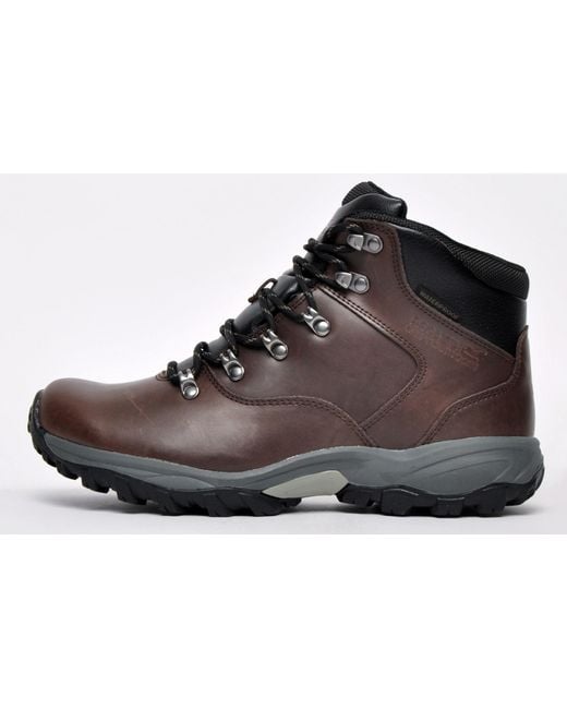 Regatta Brown Bainsford Waterproof Smooth Leather Walking Boots for men
