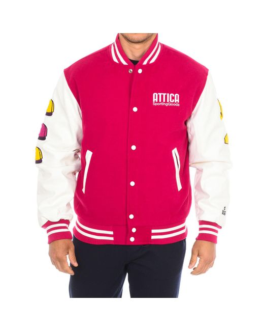 Attica Sporting Goods Pink At-Fw22-008 Baseball Jacket for men