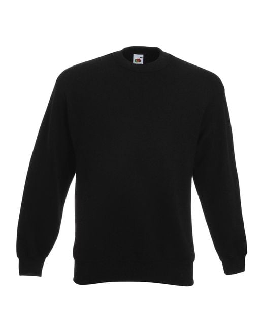 Fruit Of The Loom Black Premium 70/30 Set-In Sweatshirt