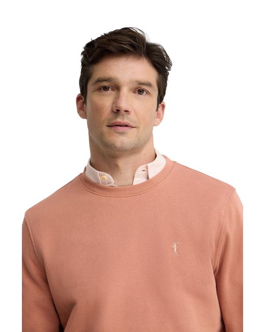 POLO CLUB Orange Crew Neck Relaxed Fit Sweatshirt Sweatshirt27 for men