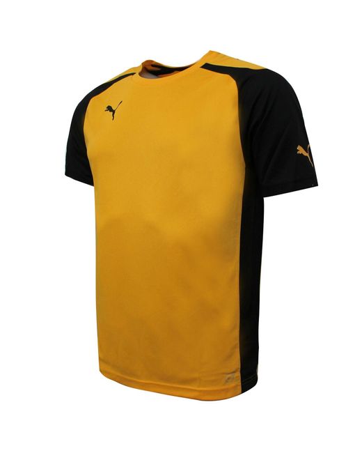 PUMA Yellow Speed Jersey Training Gym Sports T-Shirt for men
