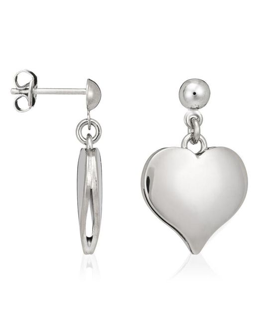 Orphelia Metallic 925 Sterling Drop Earrings