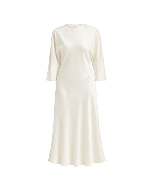 Ted Baker White Avelli Curve Seam Detail Midi Dress