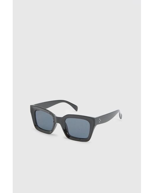 Boohoo Black Chunky Framed Square Sunglasses