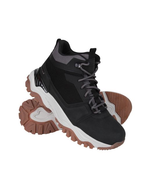 Mountain Warehouse Black 'Sierra' Casual Boots Mesh Lined Waterproof Boot