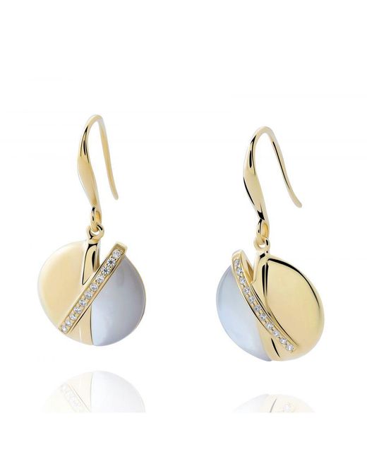 Orphelia Metallic 'Moragene' 925 Sterling Drop Earrings