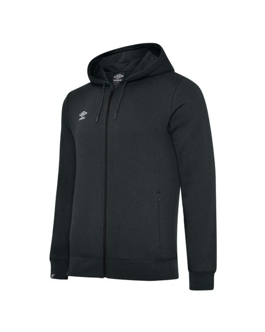 Umbro Black Club Leisure Full Zip Hoodie for men