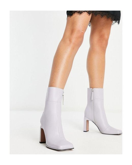 ASOS White Envy Leather High-Heeled Boots