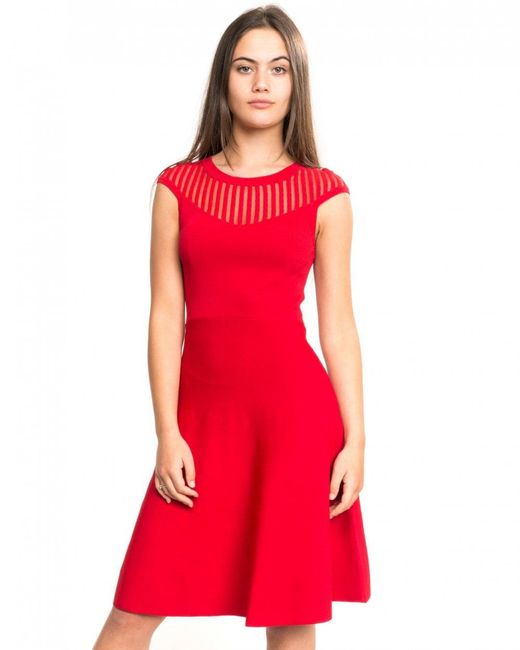 French Connection Red Capped Sleeve Knits