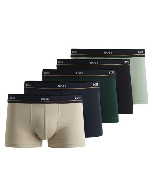 Boss 5-pack Essentiële Zwembroek In Diverse Kleuren in het Multicolor voor heren