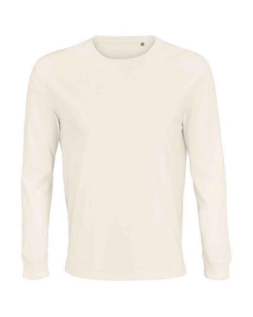 Sol's Natural Adult Pioneer Organic Cotton Long-Sleeved T-Shirt (Off)