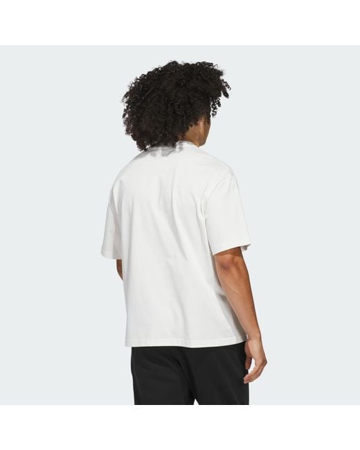 Adidas Originals White Anthony Edwards Tee for men