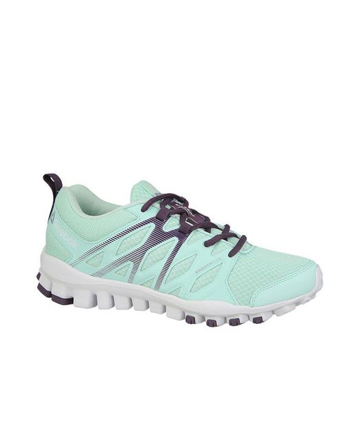 Reebok Green Realflex Train 4.0 Lace-Up Synthetic Trainers Bd5059