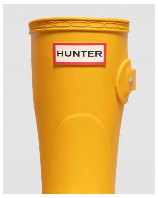 Hunter Yellow Original Short Wellies