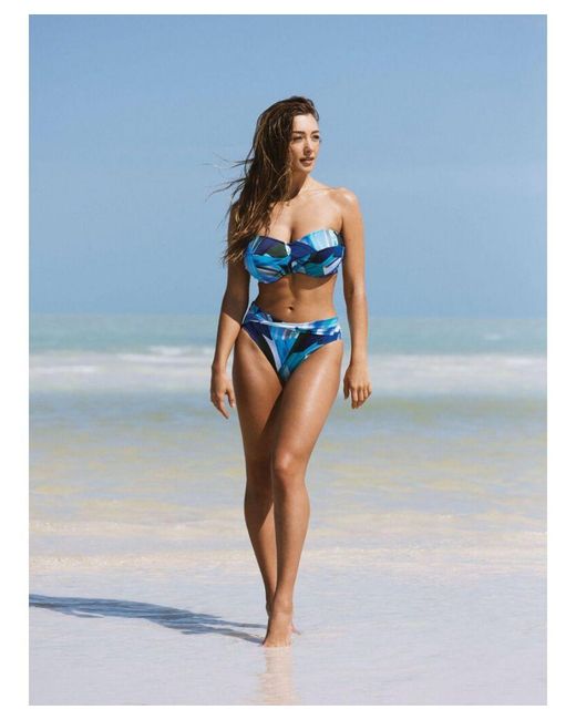 Fantasie Blue Aguada Beach Bandeau Bikini Top