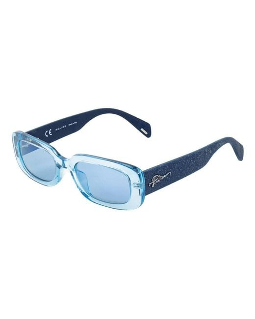 Police Blue Acetate Sunglasses