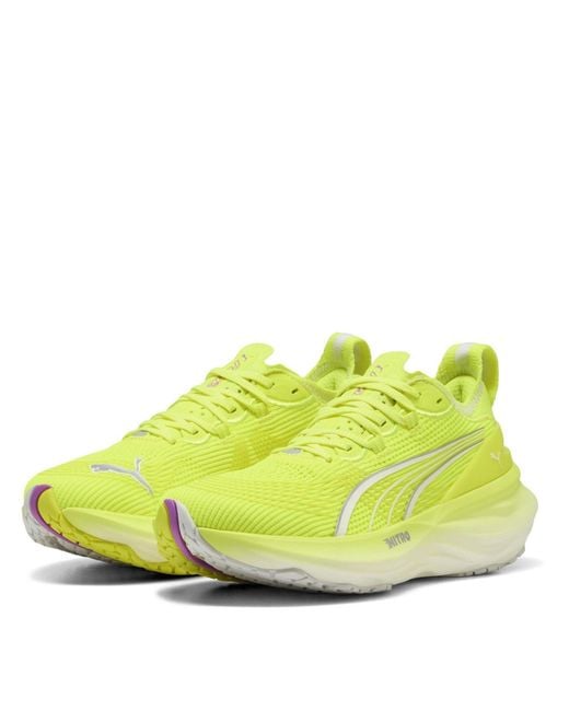PUMA Yellow Foreverrun Nitro 2 Wn Road Running Shoes