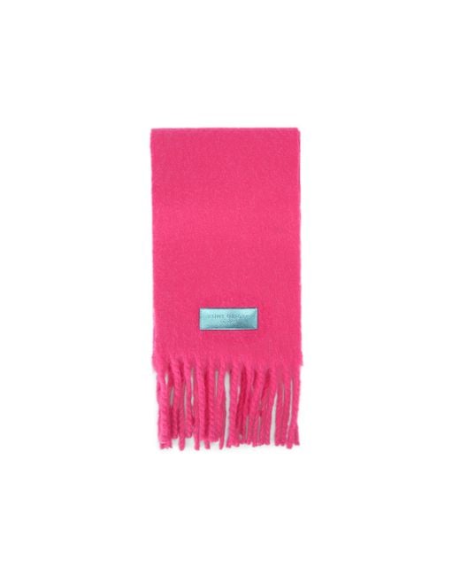 Kurt Geiger Pink Brushed Long Scarf