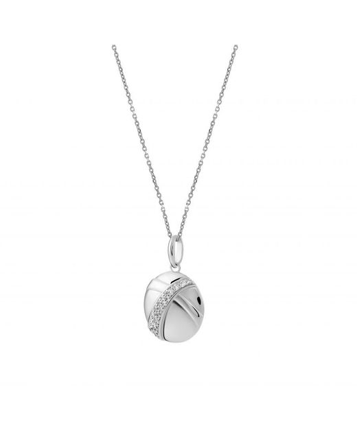 Orphelia Metallic 925 Sterling Chain With Pendant