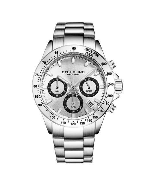Stuhrling Metallic Ultima 3960 Quartz 42Mm Chronograph for men