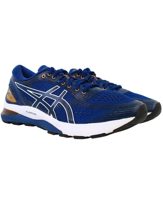 Asics Blue Gel-Nimbus 21 Running Shoes for men