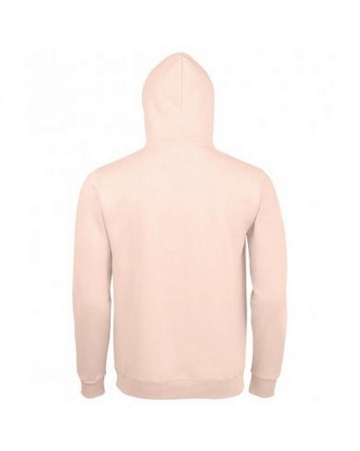 Sol's Pink Adults Spencer Hooded Sweatshirt (Creamy)