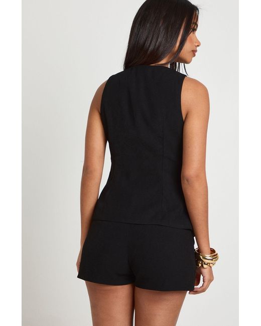 Boohoo Black High Waisted Tailored Shorts