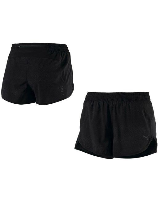PUMA Black Nightcat Reflective Fitness Shorts