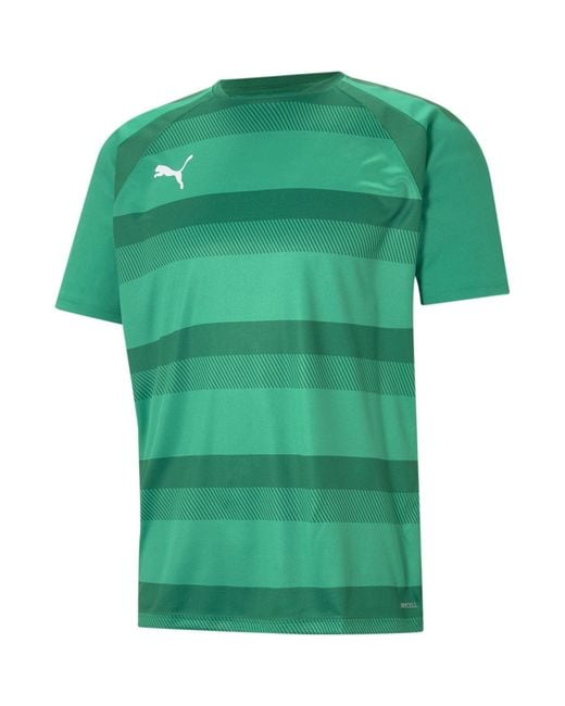 PUMA Green Teamvision Jersey T-Shirt for men
