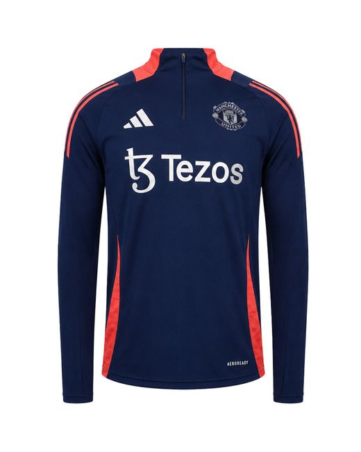 Adidas Blue 2024/25 Manchester United Top for men