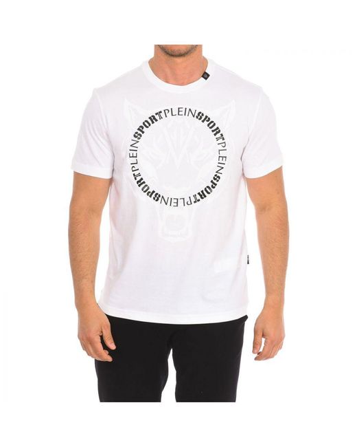 Philipp Plein White Tips402 Short Sleeve T-Shirt for men