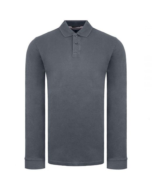 Weekend Offender Blue Austin Anthracite Polo Shirt for men